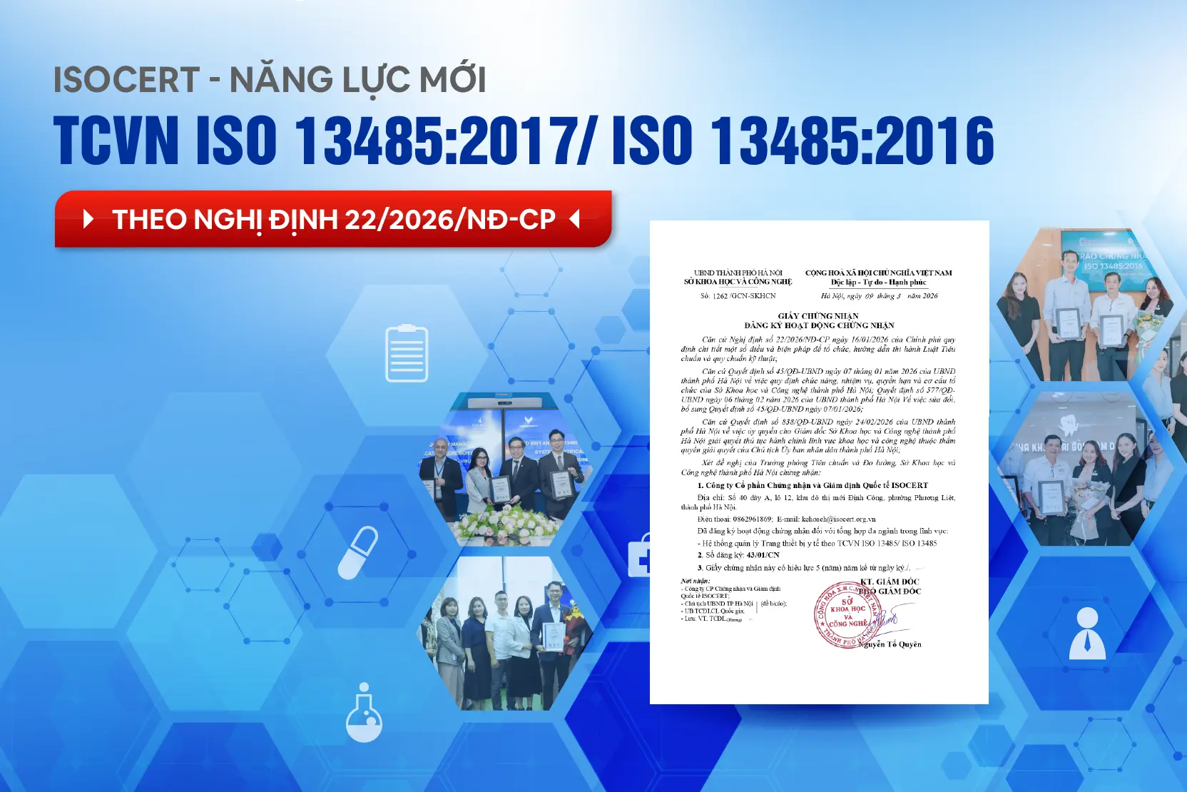 ISOCERT ĐƯỢC CẤP NĂNG LỰC...