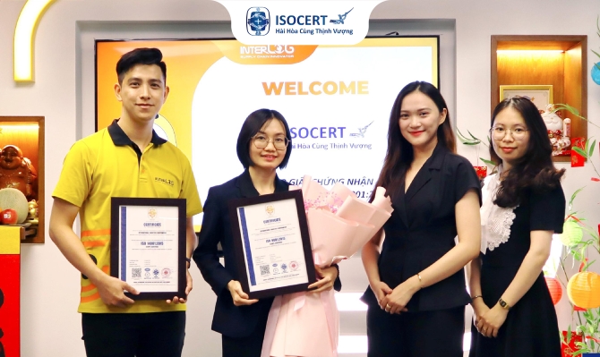 Chứng nhận Hệ thống quản lý chất lượng ISO 9001:2015 thể hiện nỗ lực không ngừng của InterLOG
